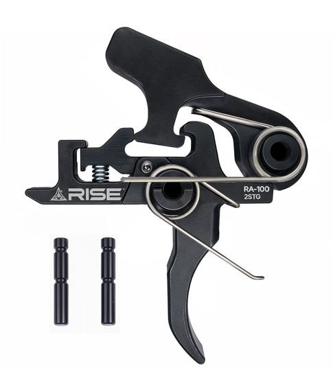 Rise Armament 2-Stage Component Trigger has a black nitride finish